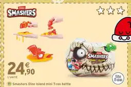 Intermarché ZURU Smashers Dino Island mini T-rex battle offre