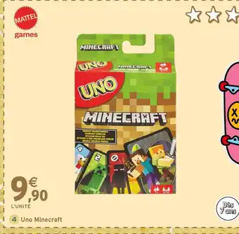 Intermarché Mattel Uno Minecraft offre