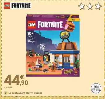 Intermarché LEGO Le restaurant Durrr Burger offre
