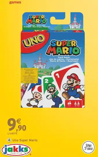 Intermarché Jakks Pacific Uno Super Mario offre