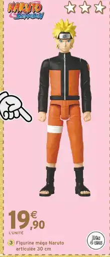 Intermarché Naruto Shippuden Figurine méga Naruto articulée 30 cm offre