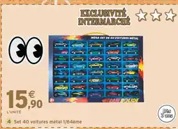 Intermarché TEAM BOLIDE Set 40 voitures métal 1/64ème offre