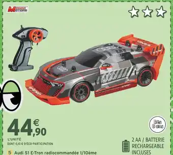 Intermarché Audi S1 E-Tron radiocommandée 1/10ème offre