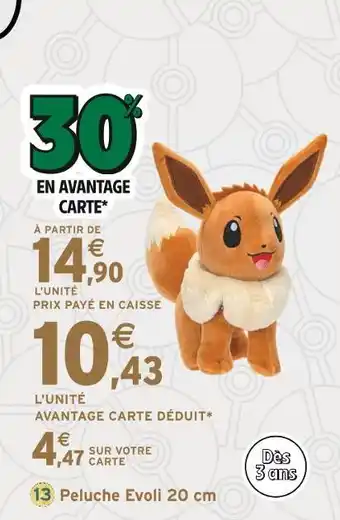 Intermarché Peluche Evoli offre
