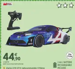 Intermarché Mondo Motors Alpine A110 GT4 radiocommandée 1/10ème offre