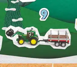 Intermarché BRUDER Tracteur John Deere avec chargeur et remorque offre
