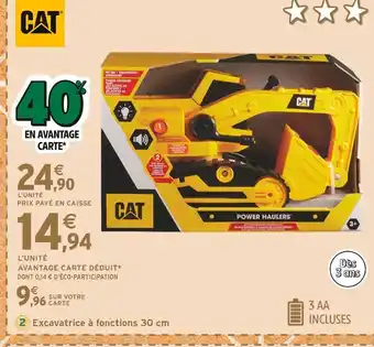 Intermarché CAT Excavatrice à fonctions 30 cm offre