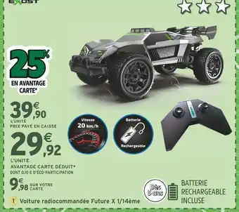 Intermarché EXOST Voiture radiocommandée Future X 1/14ème offre