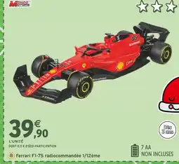 Intermarché MONDO MOTO Ferrari F1-75 radiocommandée 1/12ème offre