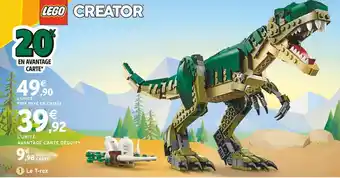 Intermarché Le t-rex lego creator offre