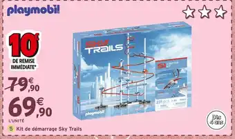 Intermarché Playmobil Kit de démarrage Sky Trails offre