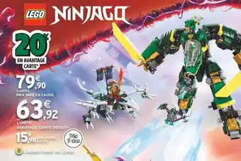 Intermarché LEGO L’avion-robot de Lloyd LEGO NINJAGO offre