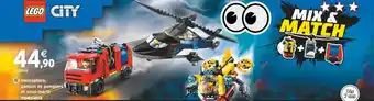 Intermarché LEGO Hélicoptère, camion de pompiers et sous-marin modulable offre