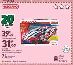 Intermarché Meccano Modèle 25 en 1 Supercar offre