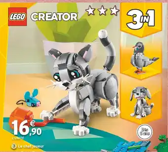 Intermarché LEGO Le chat joueur offre