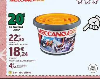 Intermarché Meccano Baril 150 pièces JUNIOR offre