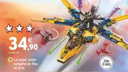 Intermarché LEGO NINJAGO Le super avion tempête de Ras et Arin offre