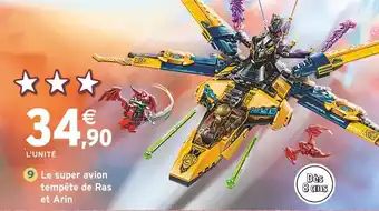 Intermarché LEGO NINJAGO Le super avion tempête de Ras et Arin offre