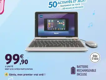 Intermarché VTECH Génio, mon premier vrai ordi ! offre