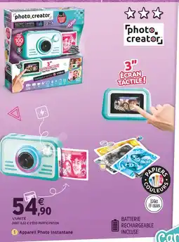 Intermarché PHOTO CREATOR Appareil Photo Instantané offre