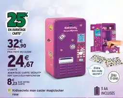 Intermarché VTECH Kidisecrets mon casier magiclocker rose offre