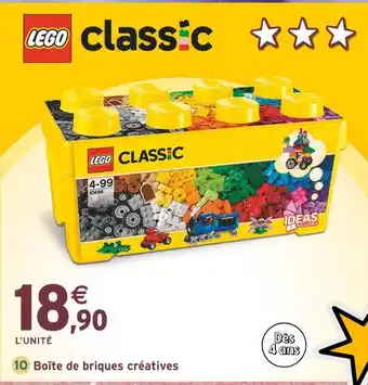 Intermarché LEGO Boîte de briques créatives offre