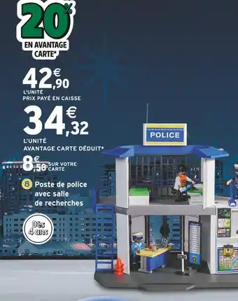 Intermarché Poste de police avec salle de recherches offre