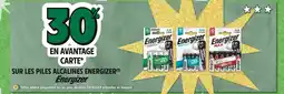 Intermarché ENERGIZER 30% en avantage carte sur 11 ener.Max plus piles aa x4 aa / hr06 energizer offre