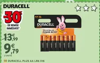 Intermarché Duracell plus aa lr6 x16 offre