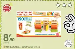 Intermarché ALOYA 150 buchettes de construction en bois offre