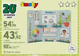 Intermarché SMOBY Salle de classe offre