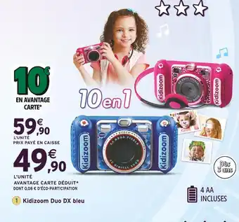 Intermarché VTECH Kidizoom Duo DX bleu offre
