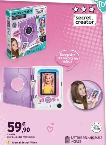 Intermarché Journal Secret Vidéo offre