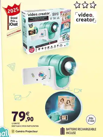 Intermarché Video Creator Caméra projecteur offre