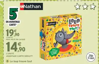 Intermarché Nathan Le loup trouve tout offre