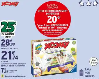 Intermarché RAVENSBURGER Xoomy maxi rouleau offre