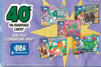 Intermarché CLEMENTONI 40 % en avantage carte sur tout CLEMENTONI offre