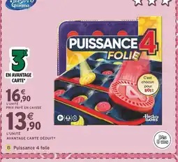 Intermarché Hasbro Games Puissance 4 folie offre
