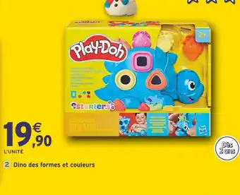 Intermarché PLAY-DOH Dino des formes et couleurs offre