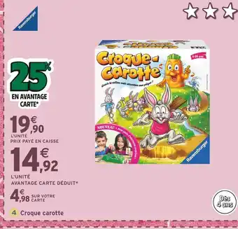 Intermarché RAVENSBURGER Croque Carotte offre