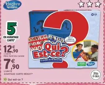 Intermarché HASBRO GAMING Qui est-ce ? offre