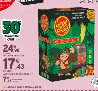 Intermarché JUNGLE SPEED Jungle speed donkey kong offre