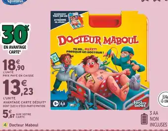 Intermarché Hasbro Games Docteur Maboul offre