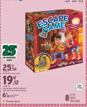 Intermarché Dujardin Escape Game offre