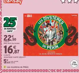 Intermarché Lansay Les mystères de Pékin offre