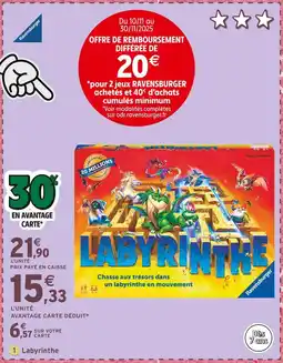 Intermarché RAVENSBURGER Labyrinthe offre