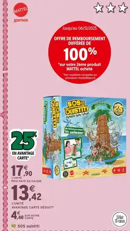 Intermarché MATTEL SOS Ouistiti offre