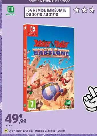 Intermarché SWITCH Jeu Astérix & Obélix - Mission Babylone offre