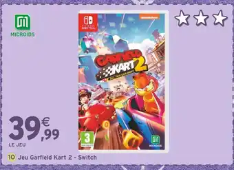 Intermarché Jeu Garfield Kart 2 offre
