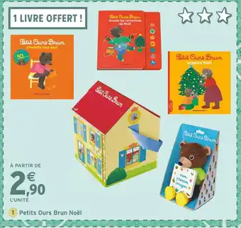 Intermarché Petits Ours Brun Noël offre